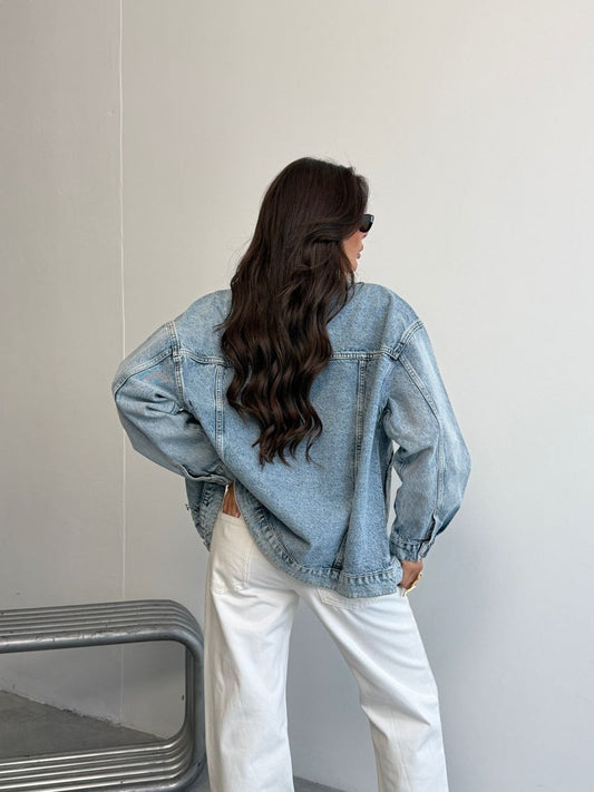 Sky Blue Denim Jacket