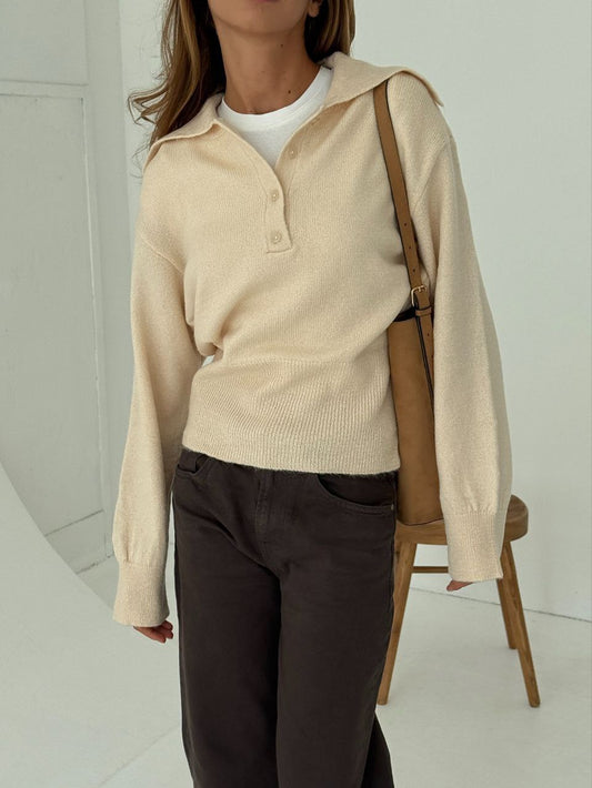 كنزة محبوكة مضلعة