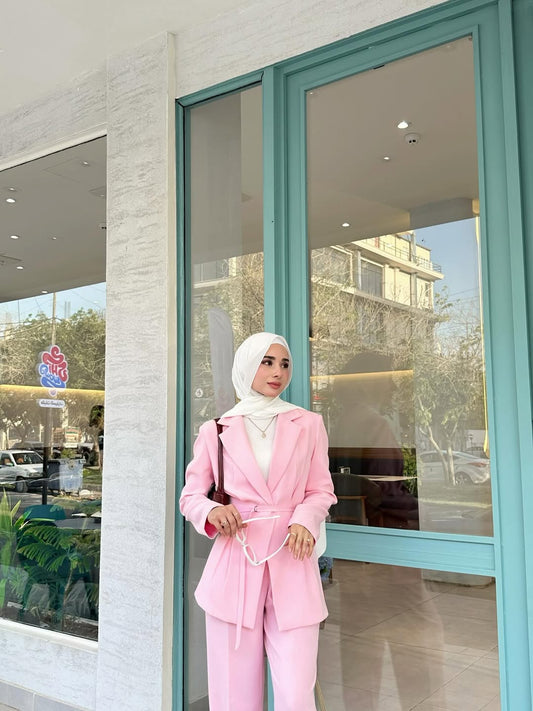 حزام خصر فاخر للبدلة الوردية