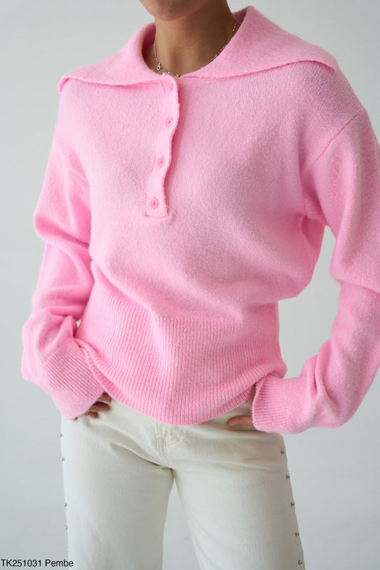 كنزة محبوكة مضلعة