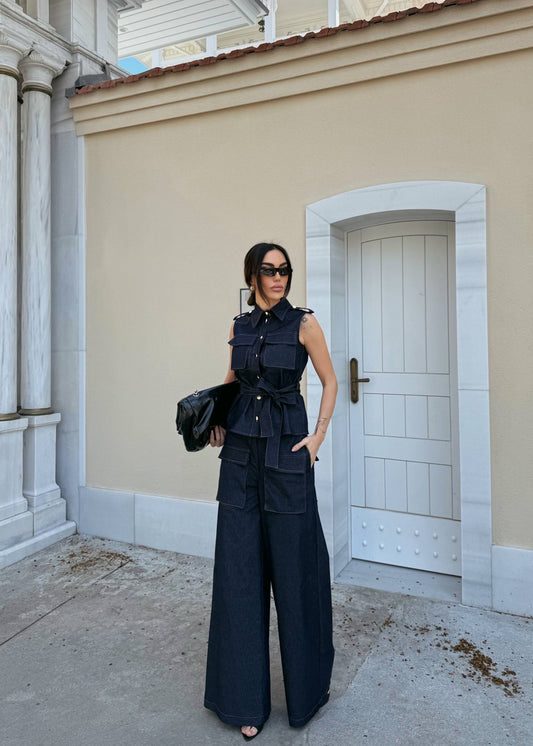 Midnight Denim Utility Set