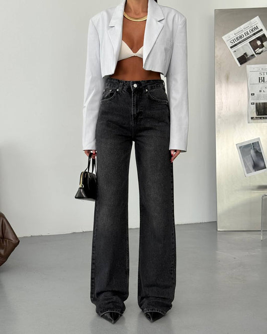 Black Flared Leg Flare Jeans