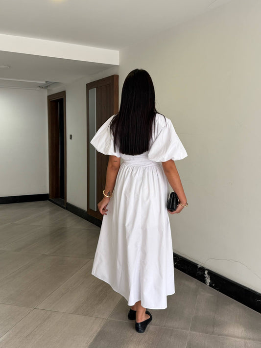 Aurora White Maxi Dress
