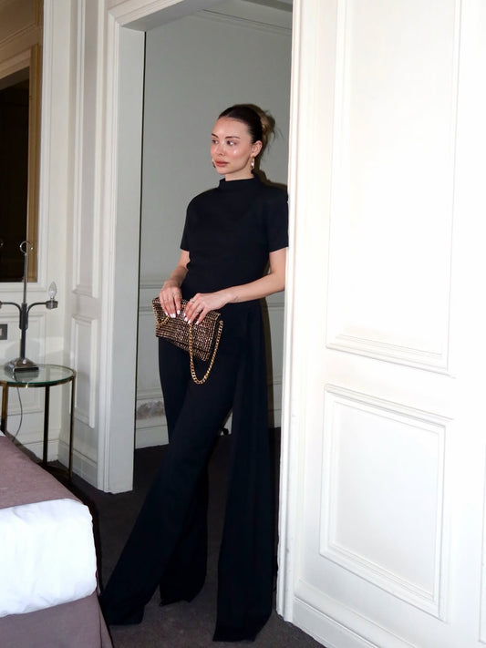 Black with Side Belt Detail Set