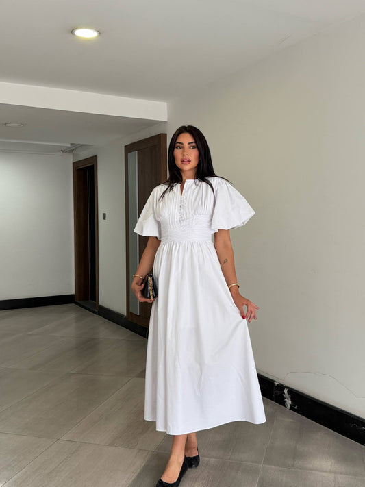 Aurora White Maxi Dress