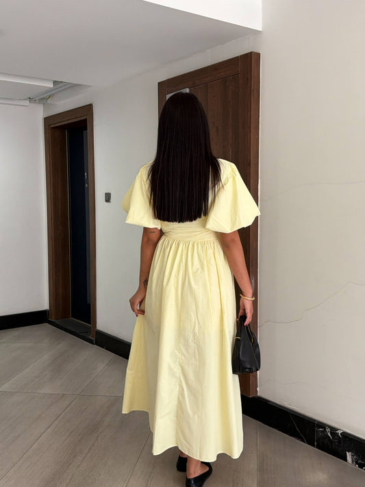 Aurora Yellow Maxi Dress