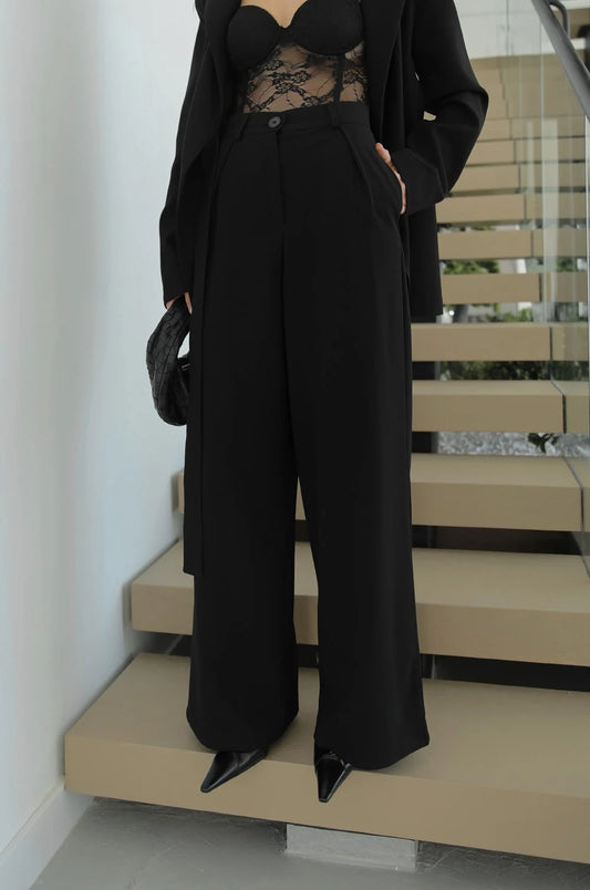 Elegant Black 2 Piece Suit