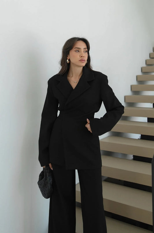 Elegant Black 2 Piece Suit