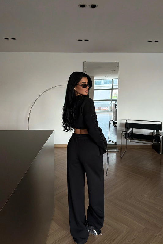 بدلة سباحة سوداء من ماسيجو