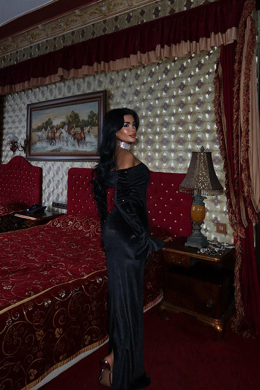 Black Lelia long dress
