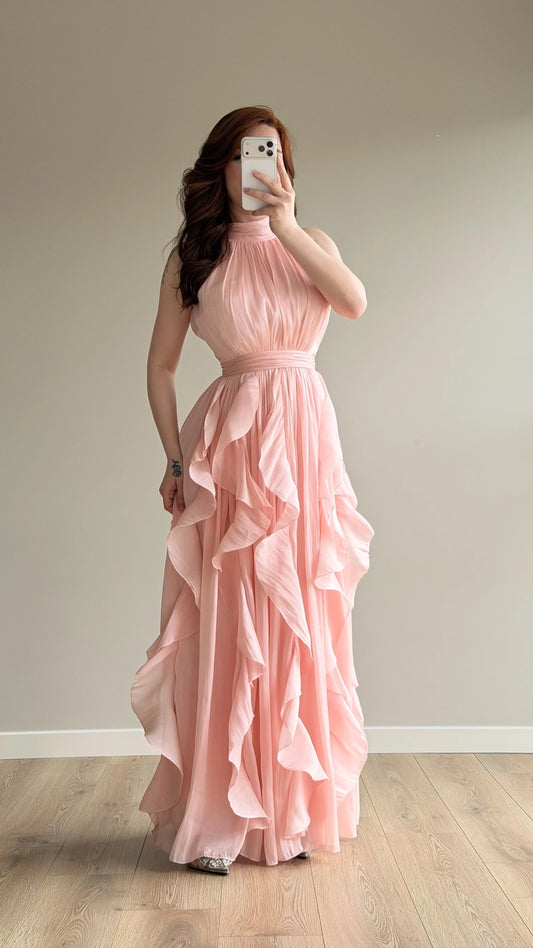 Passion Ruffle Pink Dress