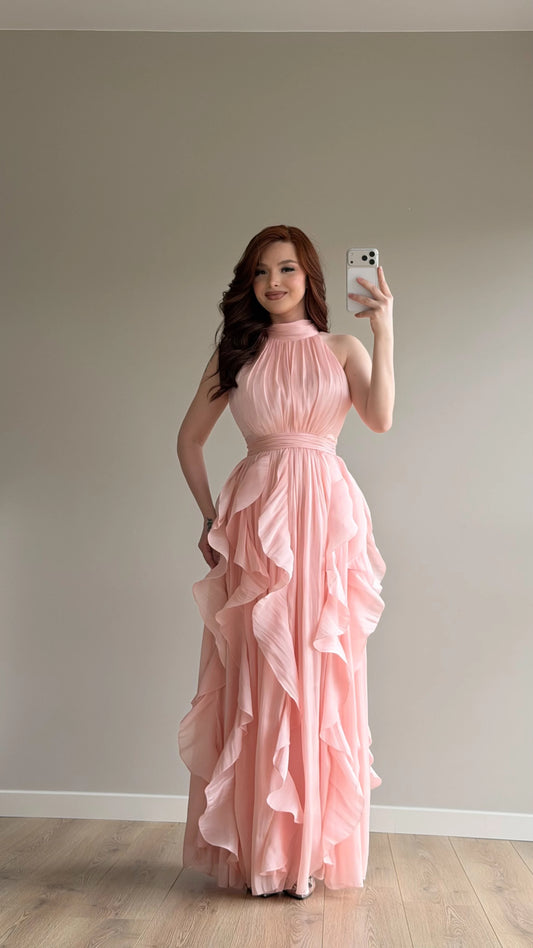 Passion Ruffle Pink Dress