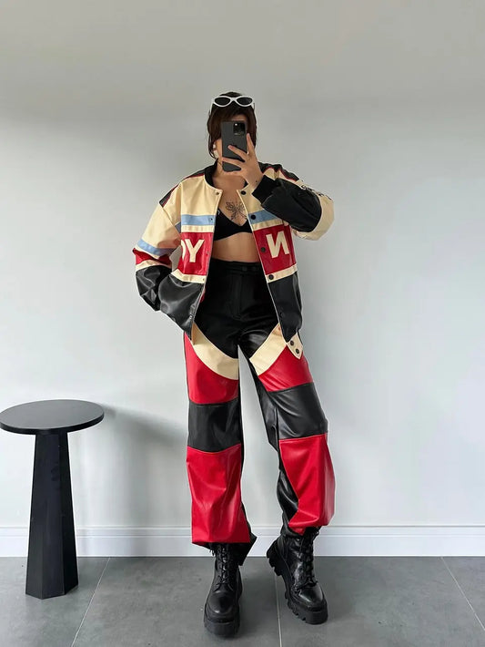 جاكيت جلد فاخر لرياضة السيارات في نيويورك