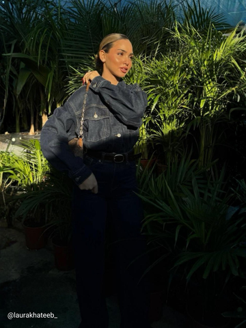 Pocket Detailed Navy Blue Denim Premium Set