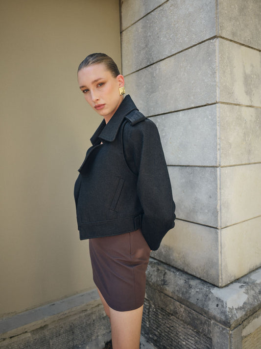 Premium With Epaulettes Piece Stitching Jacket