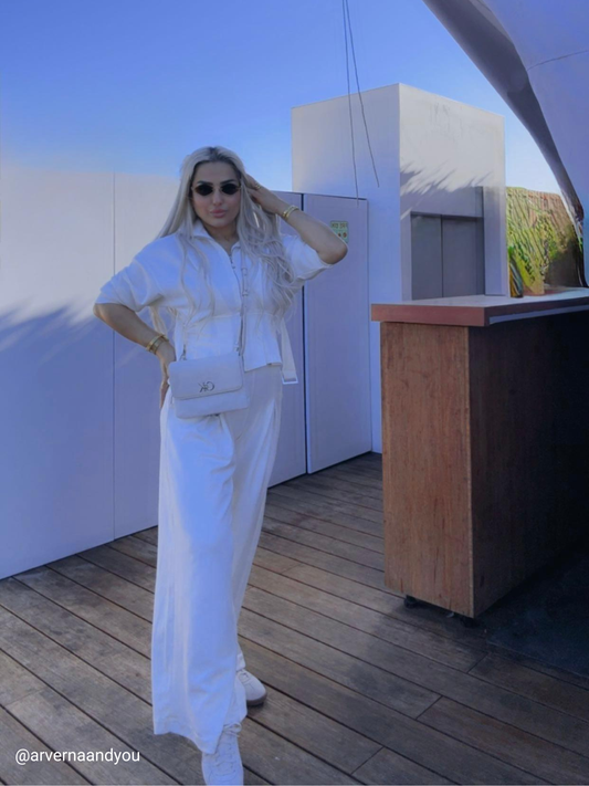 WIDE LEG WITH BELT DETAIL SET