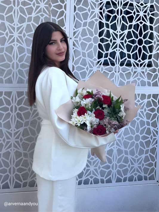 PREMIUM WAIST BELT WHITE SUIT