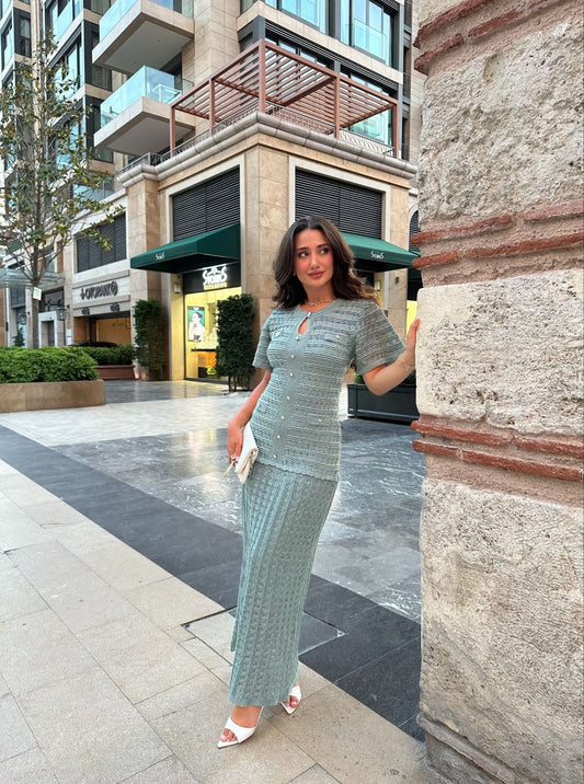 Sandro Knit Maxi Dress