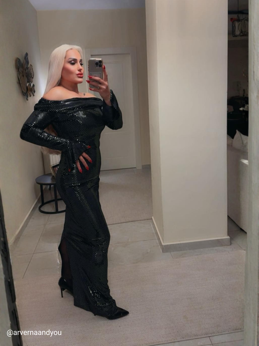 Silver Lelia long dress