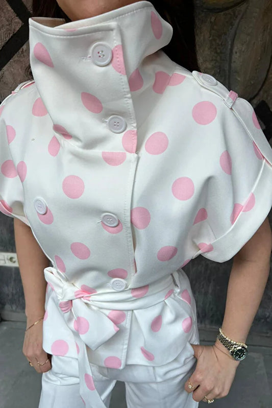 Polka Dot Tailored Jacket
