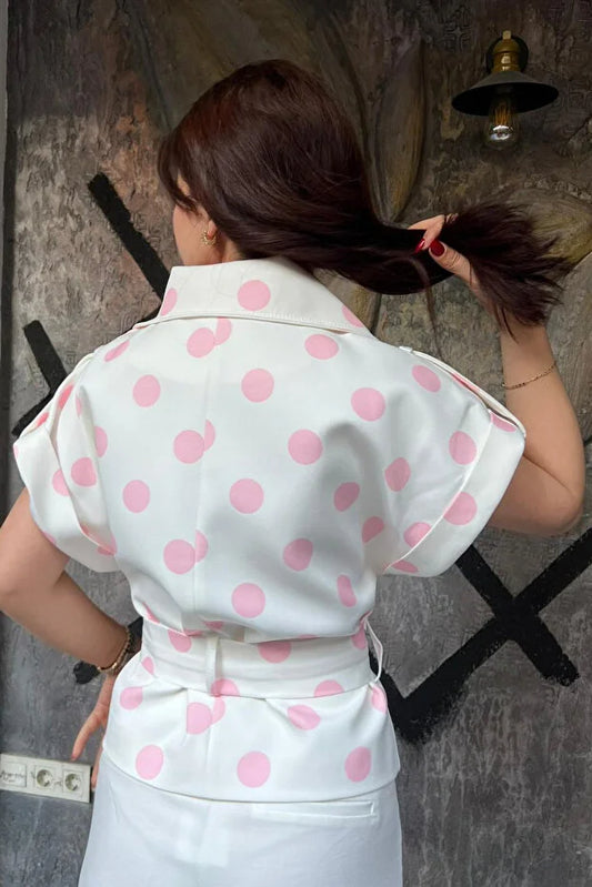 Polka Dot Tailored Jacket