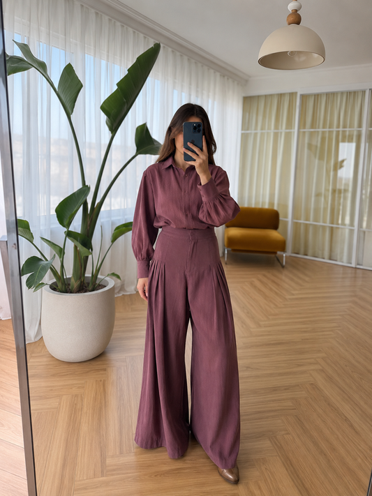 Mocha Breeze Two-Piece Set