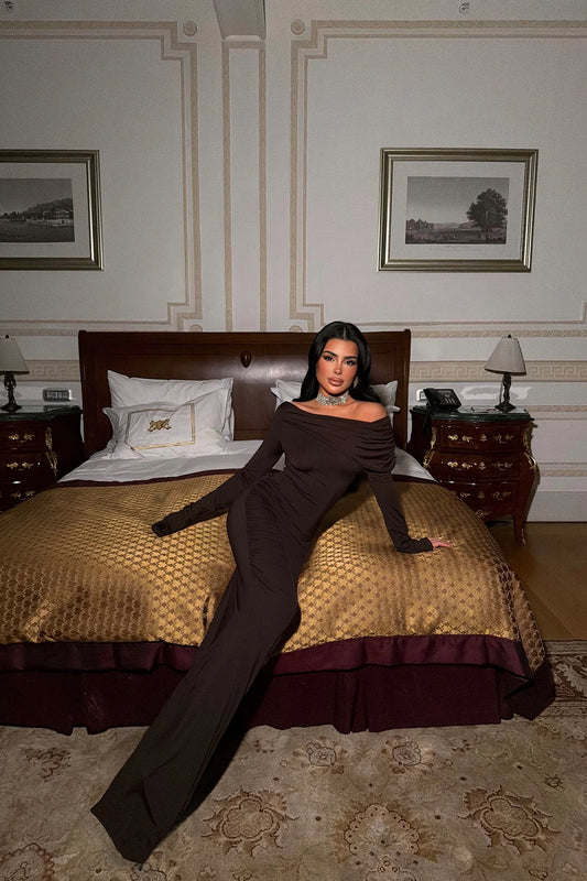 Brown Eywa Long Dress