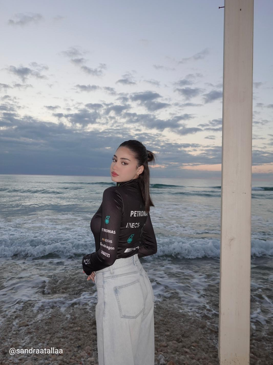 High Collar Mercedes Bodysuit