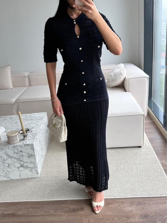 Sandro Knit Maxi Dress