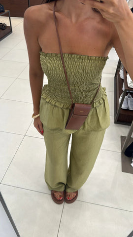 Strapless Blouse and Trouser Set