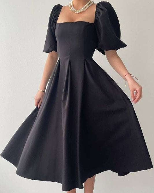 Benjamin A-Line Skirt Midi Dress