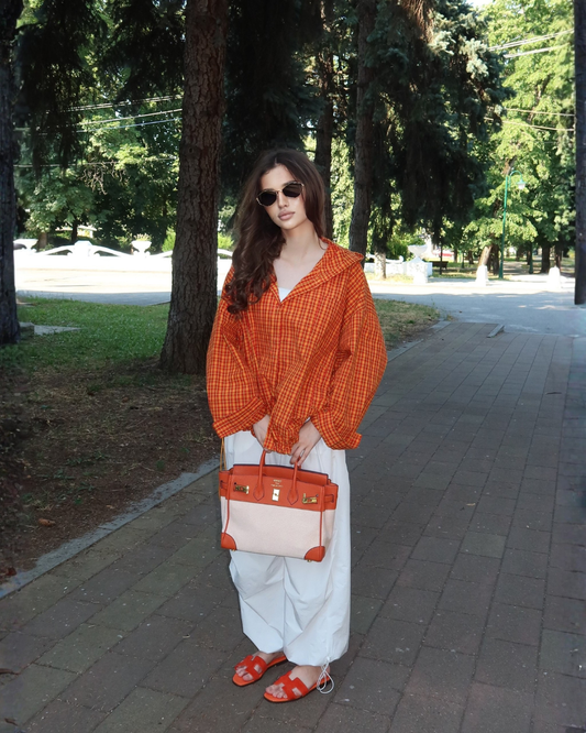 Romy Plaid Hooded Jacket