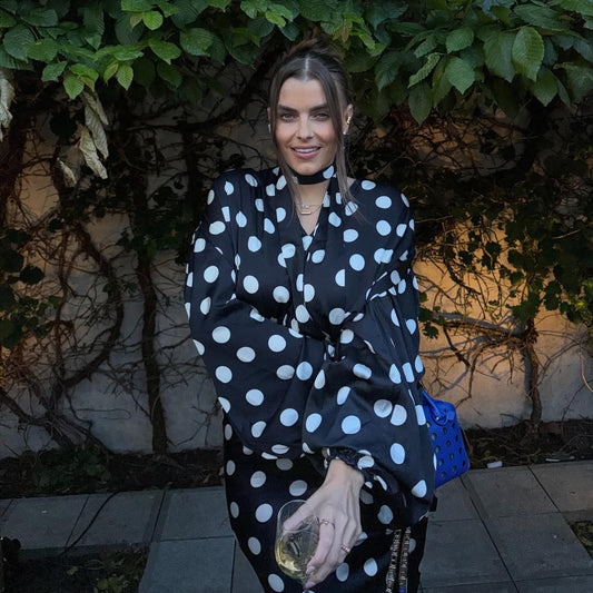 The Polka Black Maxi Dress
