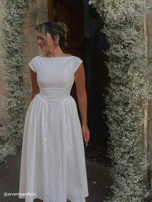 Waist-fit Balloon Dress ARVERNA