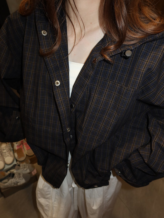 Romy Plaid Hooded Jacket