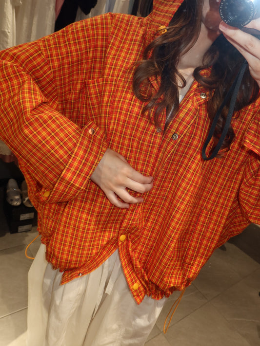 Romy Plaid Hooded Jacket