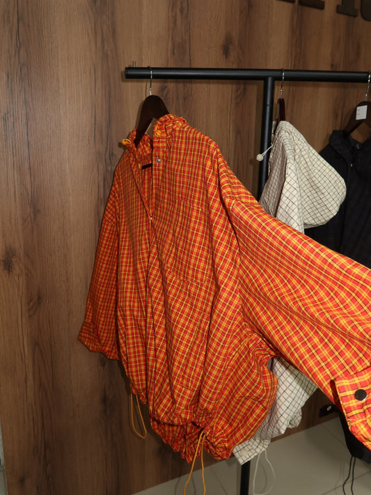 Romy Plaid Hooded Jacket