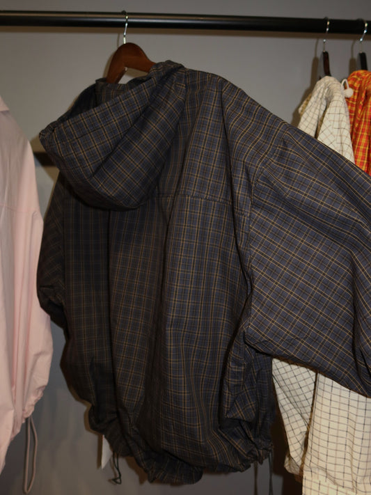 Romy Plaid Hooded Jacket