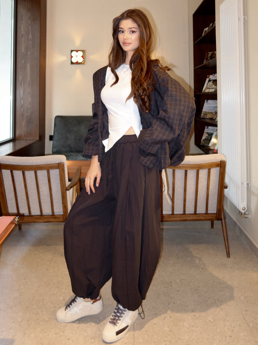 Romy Plaid Hooded Jacket