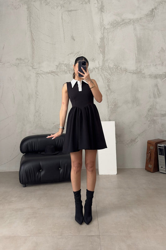 Shirt Collar Button Dress