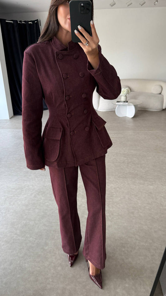 Bordo Helins Denim Suit