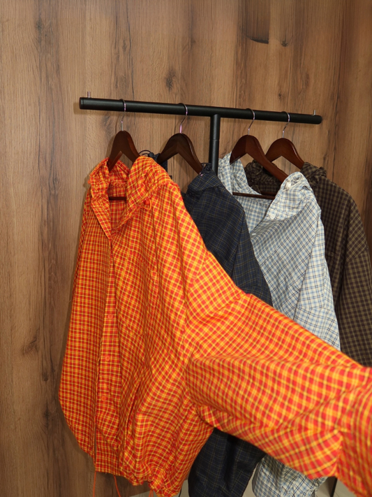 Romy Plaid Hooded Jacket