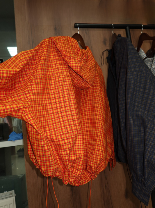 Romy Plaid Hooded Jacket