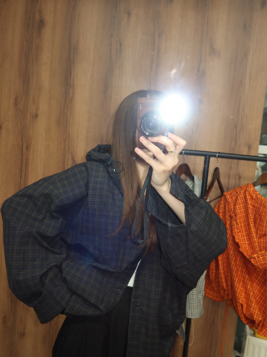 Romy Plaid Hooded Jacket