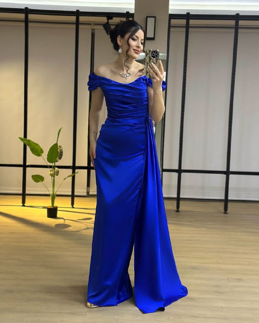 Musa Slit Detail Balloon Sleeve Evening Dress ARVERNA