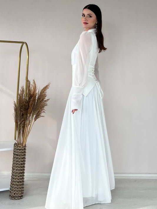 Tulle Belt Detail Dress
