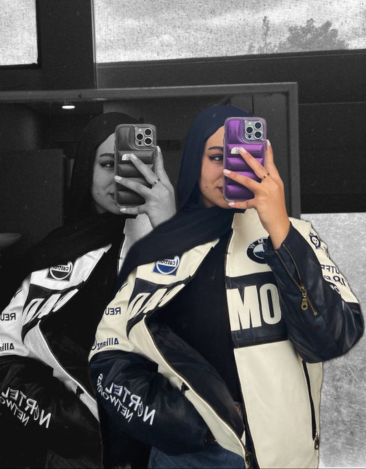 سترة جلدية لسباقات فورمولا بي إم دبليو