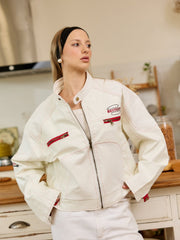 American-style high street motorcycle jacket