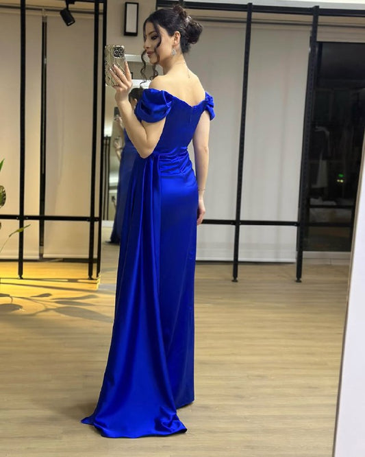 Musa Slit Detail Balloon Sleeve Evening Dress ARVERNA