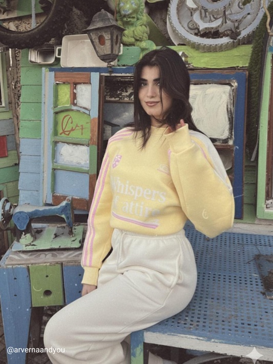 Whispers Yellow Beige Tracksuit